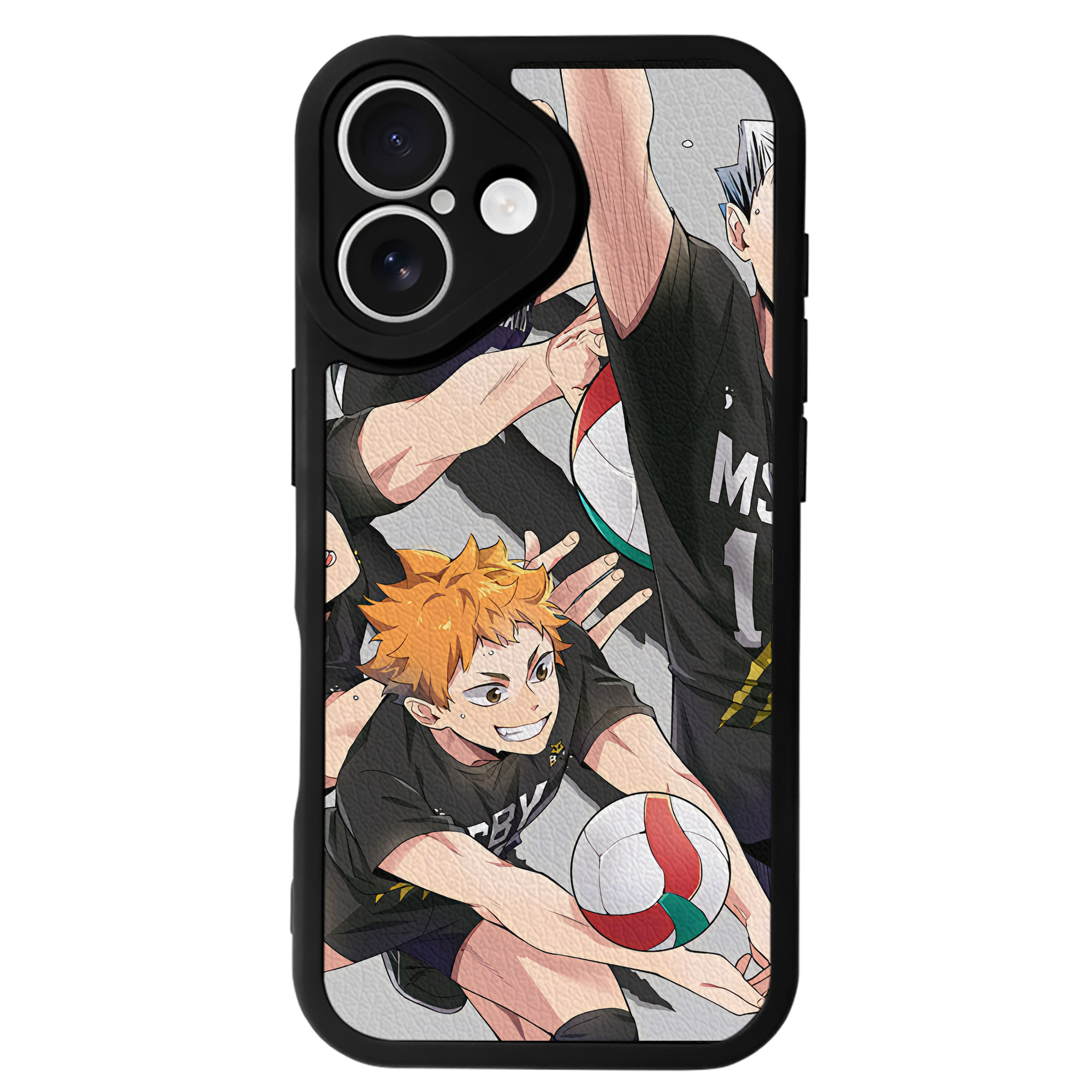 （画像用） ハイキュー!! Haikyu!! 【iPhone 16シリーズ対応】シリコンスマホケース（レザー調） 材質：シリコン